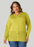 Knitted Button Front Cardigan