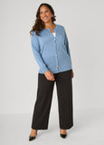Knitted Button Front Cardigan