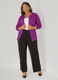 Button Front Knit Cardigan