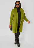 Open Front Shawl Collar Cardigan
