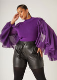 Plus Size Knit Top Plus Size Knitted Top Plus Size Sweater