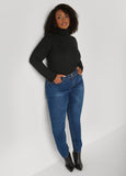 Ribbed Pullover Turtleneck Sweater