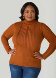 Ribbed Turtleneck Sweater