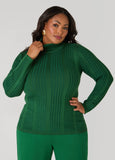 Ribbed Turtleneck Sweater