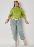 Ribbed Knit Turtleneck Sweater