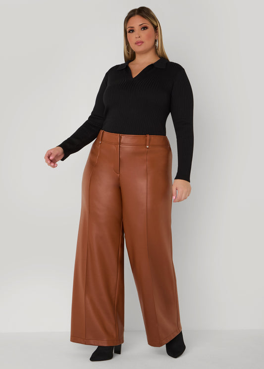 Ribbed V Neck Sweater