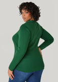 Ribbed V Neck Sweater