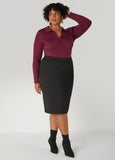 Ribbed V Neck Sweater