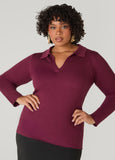 Ribbed V Neck Sweater