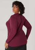 Ribbed V Neck Sweater