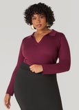 Ribbed V Neck Sweater