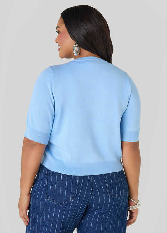 Knitted Cropped Cardigan