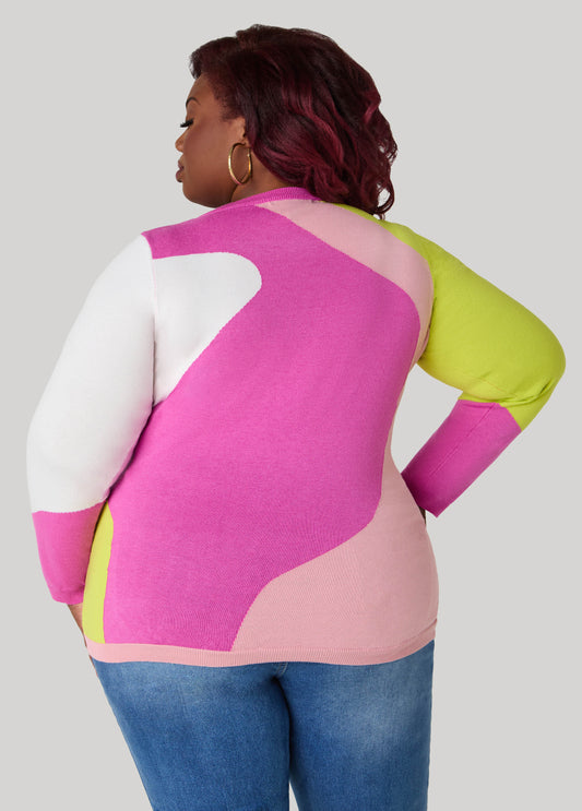 Patchwork Colorblock Sweater