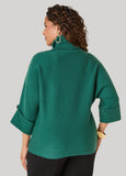 Cuffed Sleeve Turtleneck Sweater