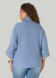 Cuffed Sleeve Turtleneck Sweater