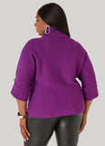 Cuffed Sleeve Turtleneck Sweater