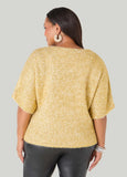 Metallic V Neck Sweater