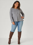 Knitted Peplum Cardigan