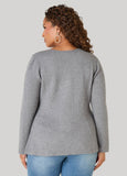 Knitted Peplum Cardigan