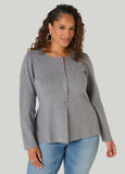 Knitted Peplum Cardigan