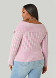 Foldover Zip Front Sweater