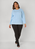 Marled Cable Knit Sweater