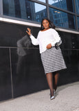 Plus Size Pointelle White Sweater Plus Size Knit Top