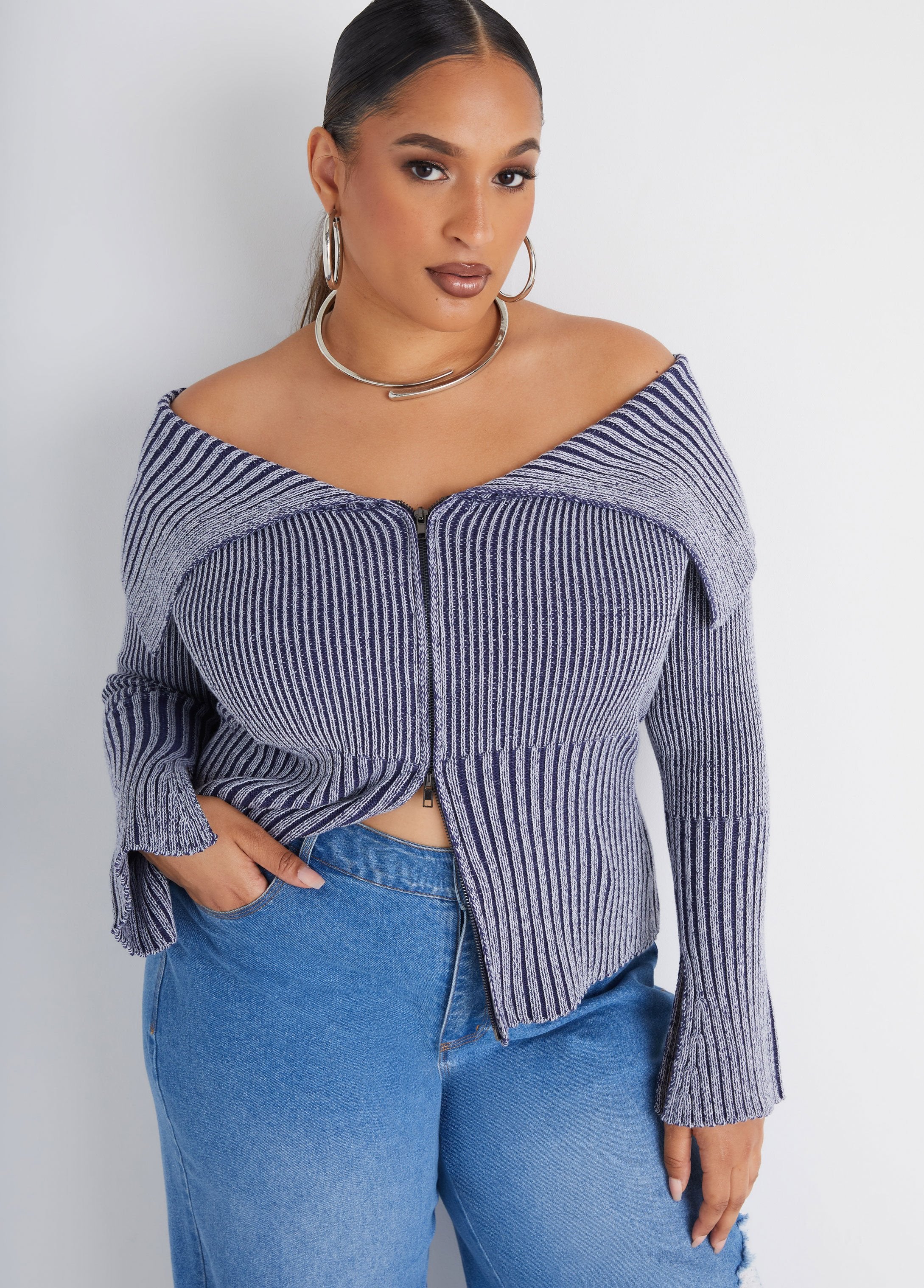Plus Size ribbed sweater plus size sweater plus size knit top
