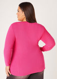 Snap Detailed Ribbed Sweater