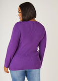 Ribbed Faux Wrap Top
