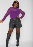 Lurex™ Paneled Sweater