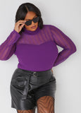 Lurex™ Paneled Sweater