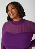 Lurex™ Paneled Sweater