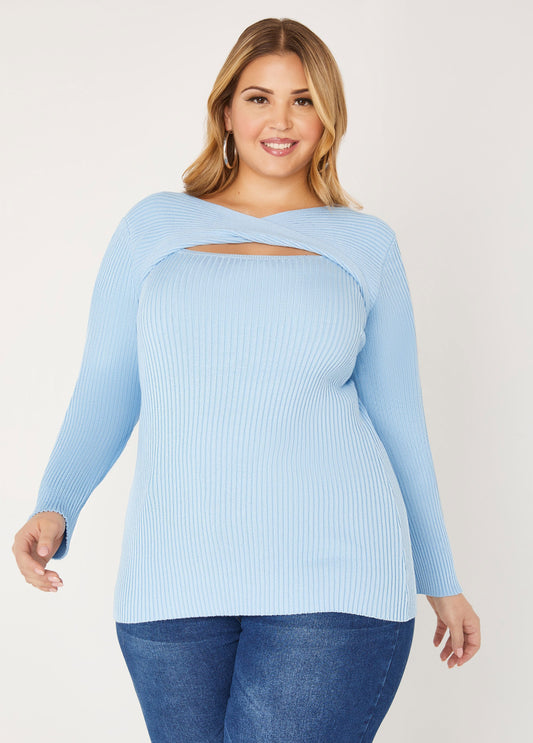 Twisted Cutout Sweater