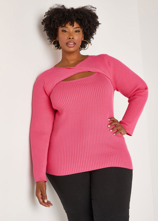 Twisted Cutout Sweater