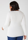 Crystal Cutout Sweater