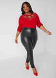 Crystal Cutout Sweater