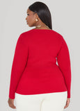 Ribbed Knit Crewneck Sweater