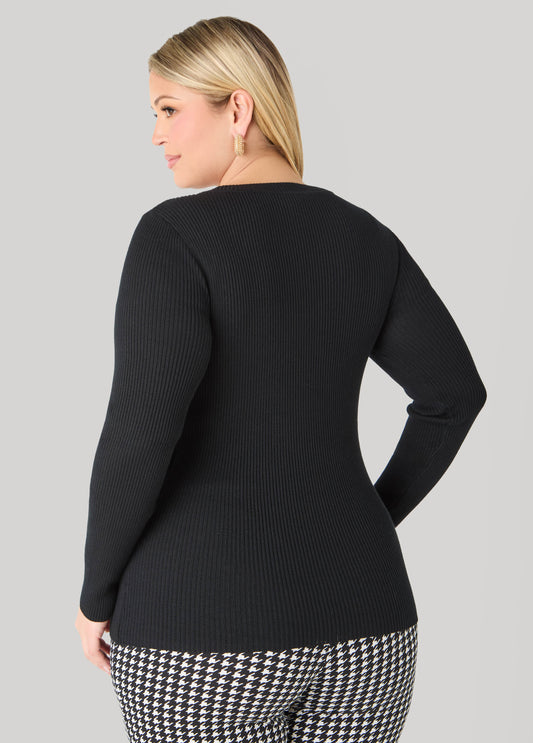 Ribbed Crewneck Sweater