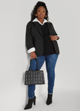 Side Slit Cable Knit Vest
