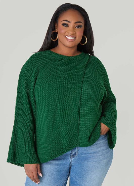 Crisscross Ribbed Sweater