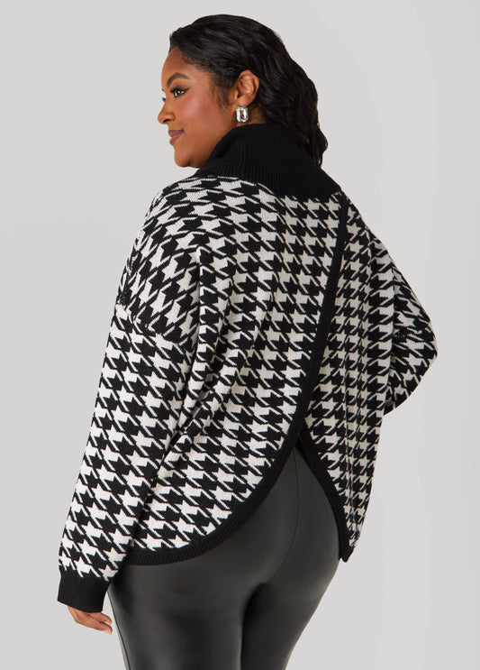 Crystal Houndstooth Sweater