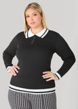 Striped Polo Sweater