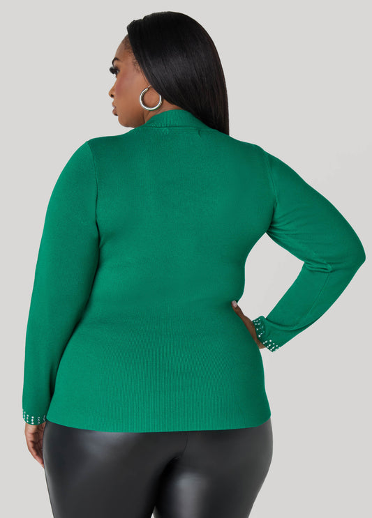 Cutout Crystal Sweater