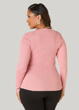 Scoop Neck Ribbed Sweater