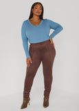 V Neck Ribbed Sweater