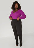 Ribbed V Neck Sweater