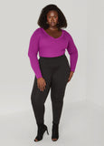 Ribbed V Neck Sweater