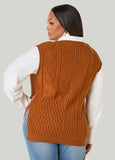 Cable Knit Sweater Vest