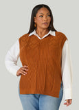 Cable Knit Sweater Vest